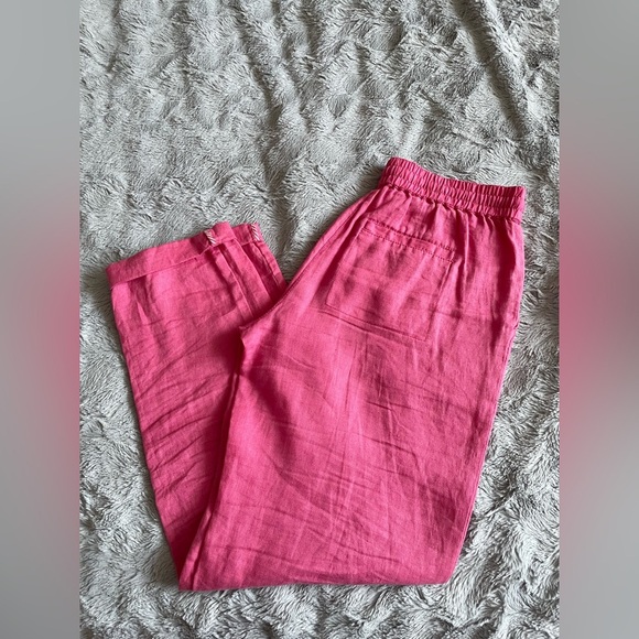 OLSEN | Hibiscus Linen Pants - Picture 4 of 4